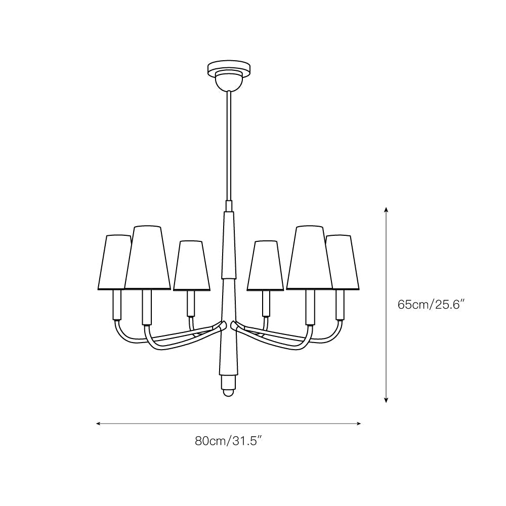 Freyza | Lyshae Vintage Industrial Brass Fabric Chandelier – Industrial Dining Room Living Room