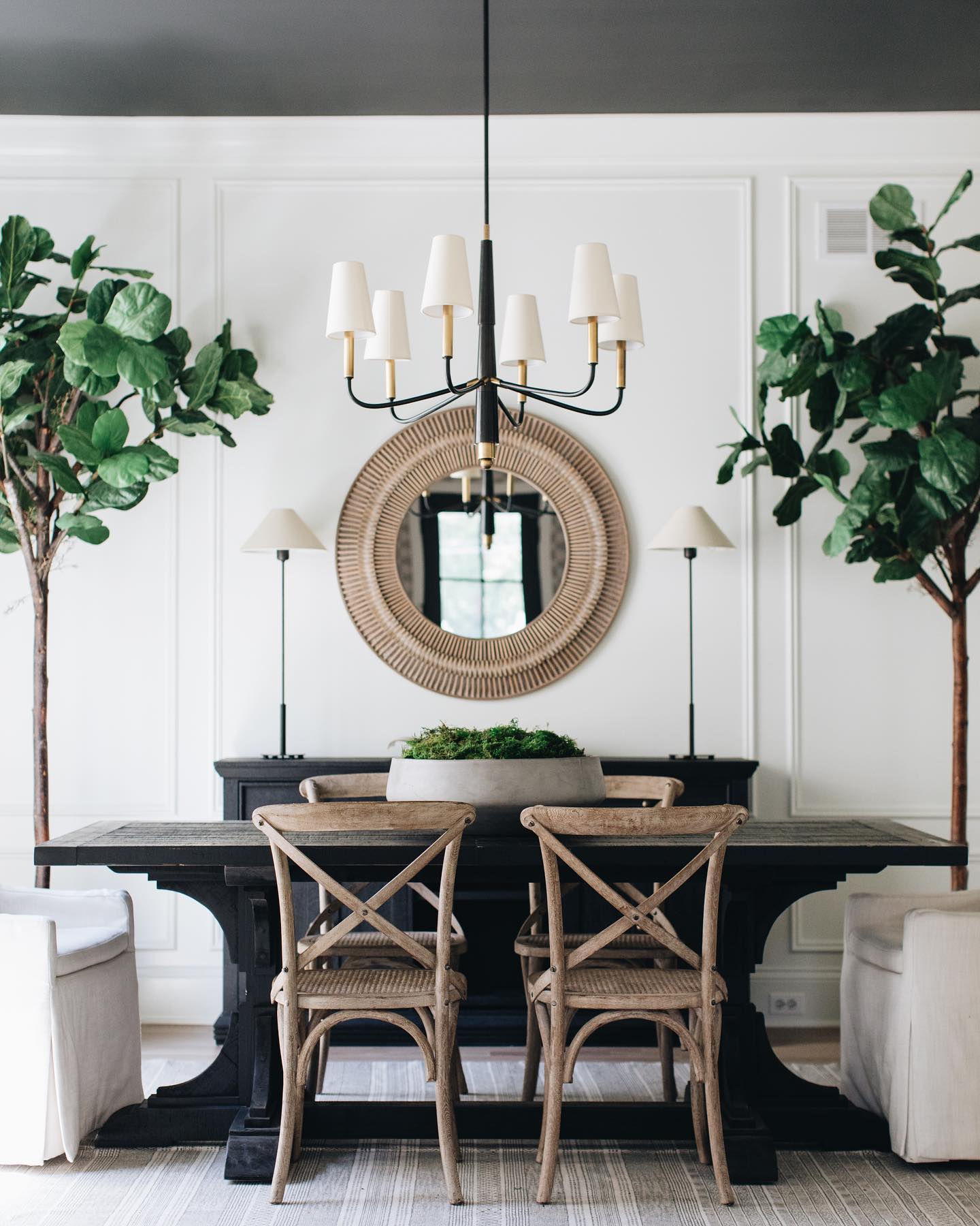 Freyza | Lyshae Vintage Industrial Brass Fabric Chandelier – Industrial Dining Room Living Room