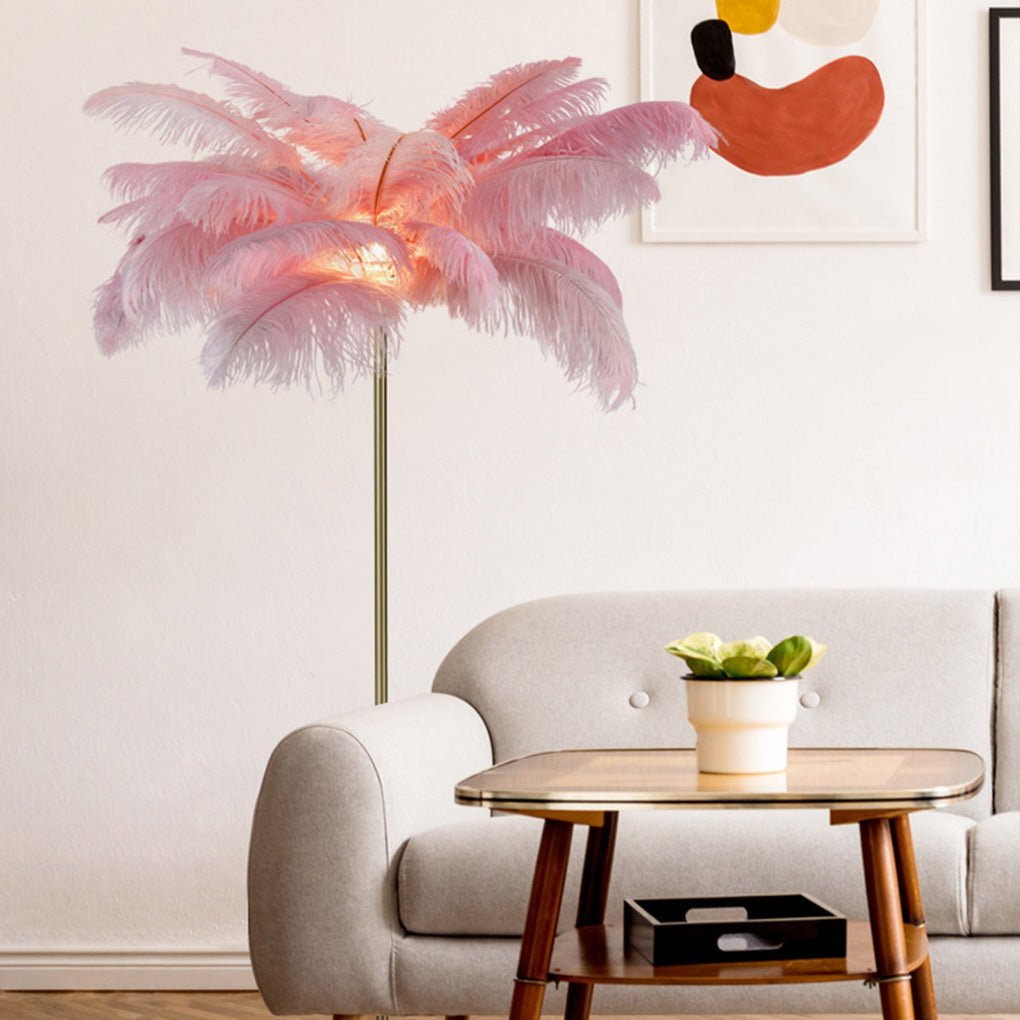 FeatherGlow | Elegant Modern Floor Lamp for Living Room Decor 2