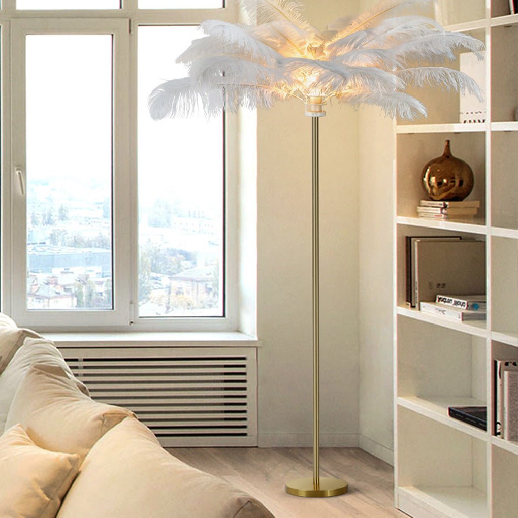 FeatherGlow | Elegant Modern Floor Lamp for Living Room Decor 3