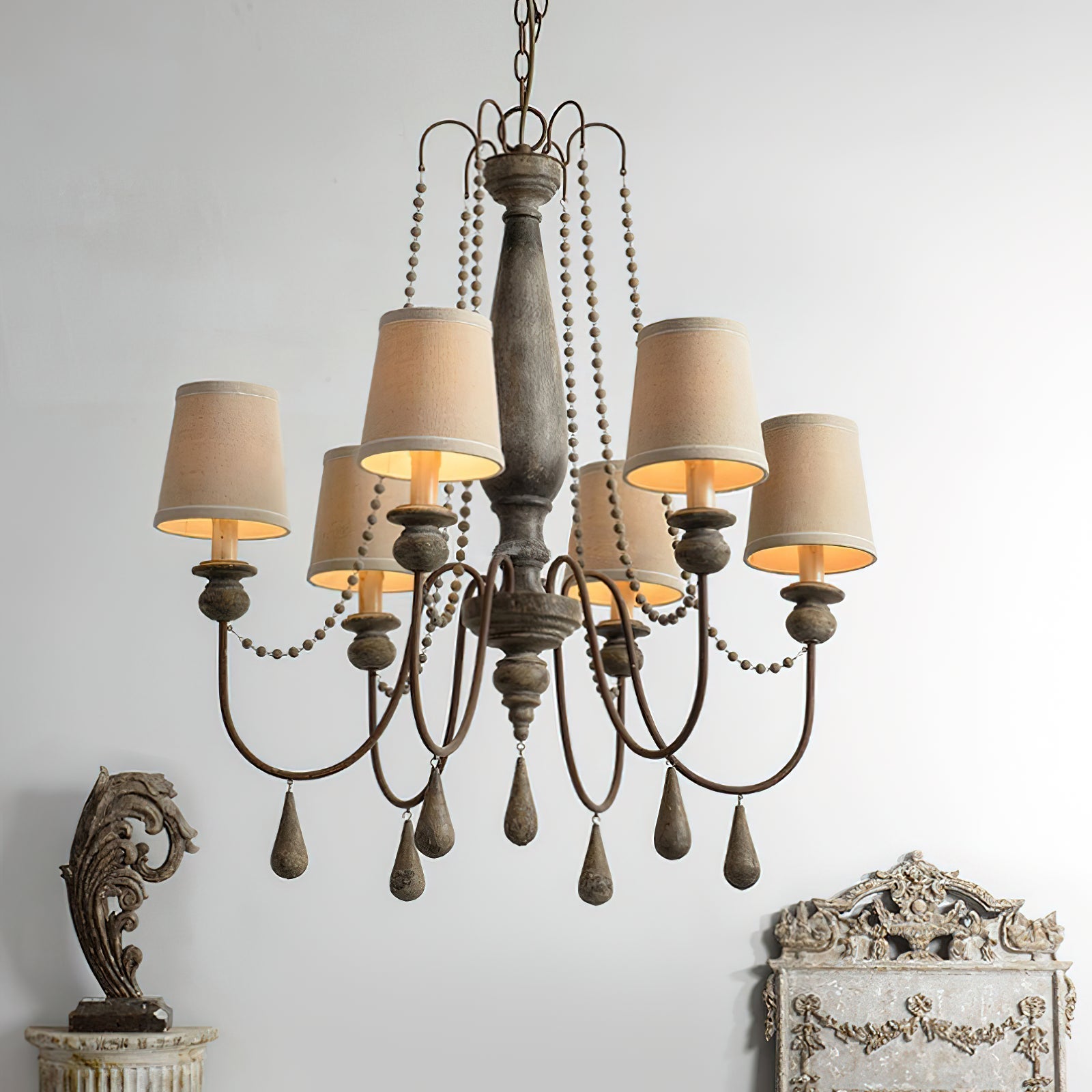 Freyza | Arshaor Postmodern Luxury Wood Chandelier – Modern Dining Room Living Room