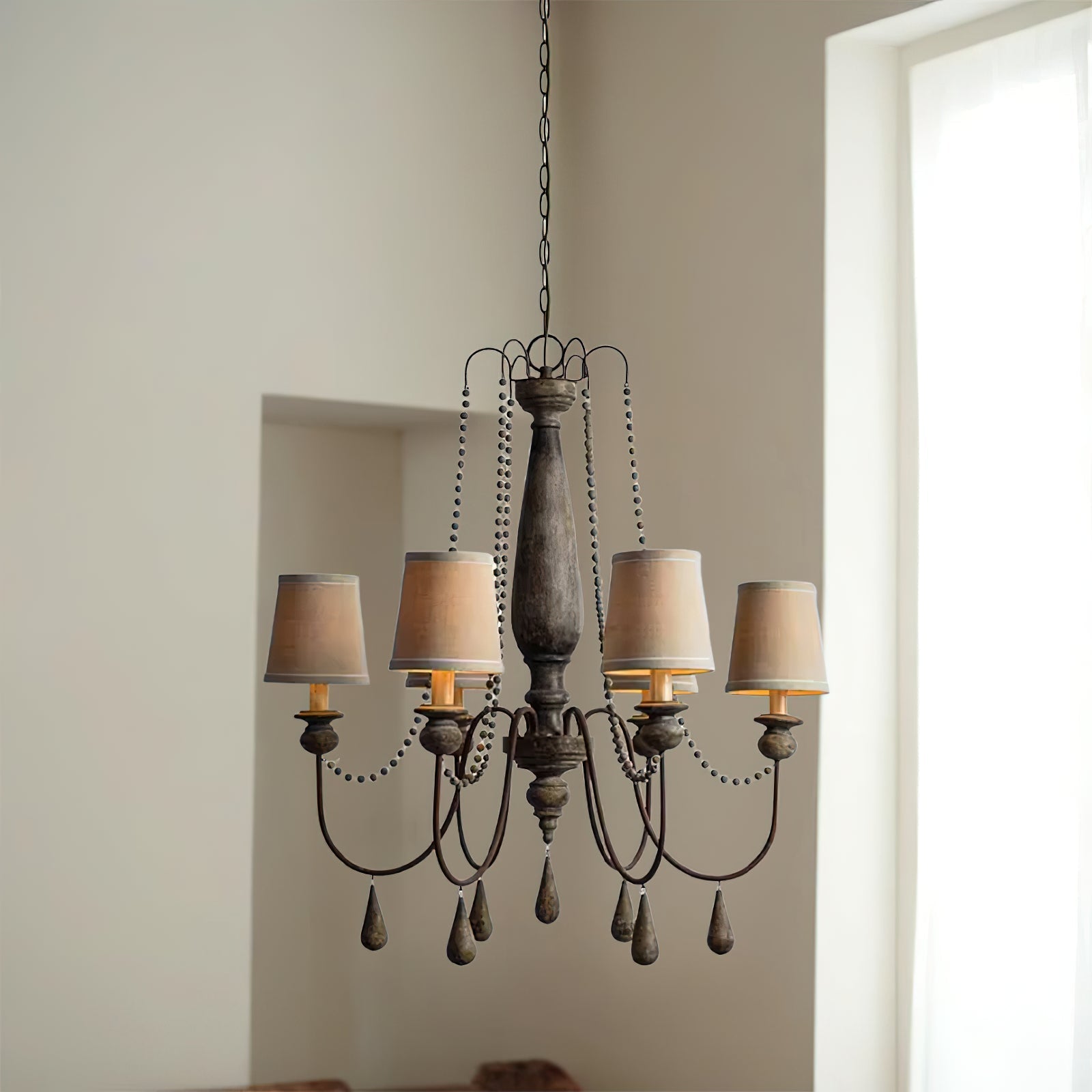 Freyza | Arshaor Postmodern Luxury Wood Chandelier – Modern Dining Room Living Room