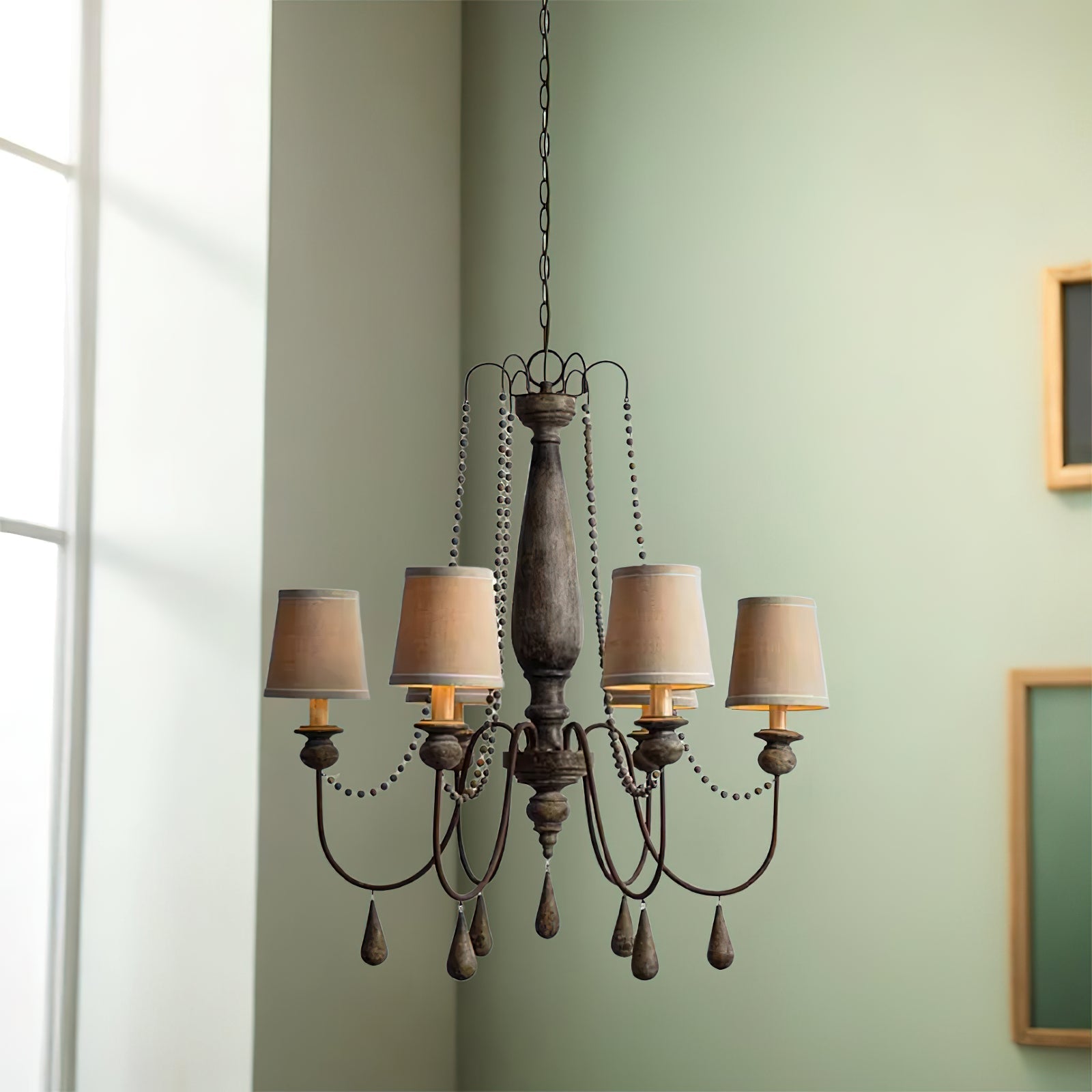 Freyza | Arshaor Postmodern Luxury Wood Chandelier – Modern Dining Room Living Room
