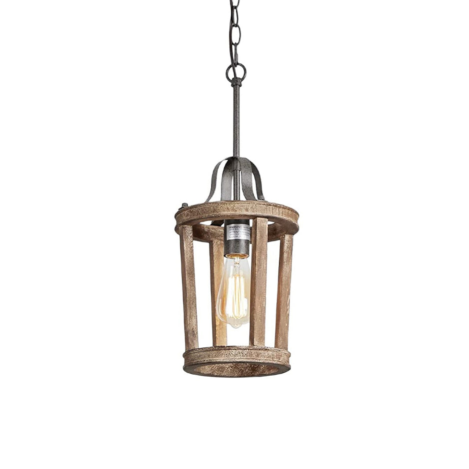 Freyza | Veraeen Vintage Industrial Wood Pendant Light – Industrial Kitchen Dining Room