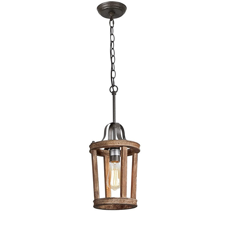 Freyza | Veraeen Vintage Industrial Wood Pendant Light – Industrial Kitchen Dining Room