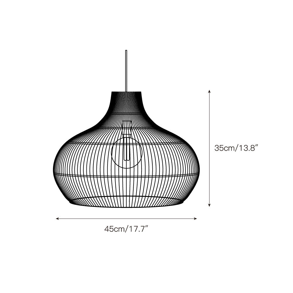 Freyza | Elsilira Elegance Natural Rattan Pendant Light – Kitchen Dining Room