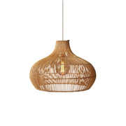 Freyza | Elsilira Elegance Natural Rattan Pendant Light – Kitchen Dining Room