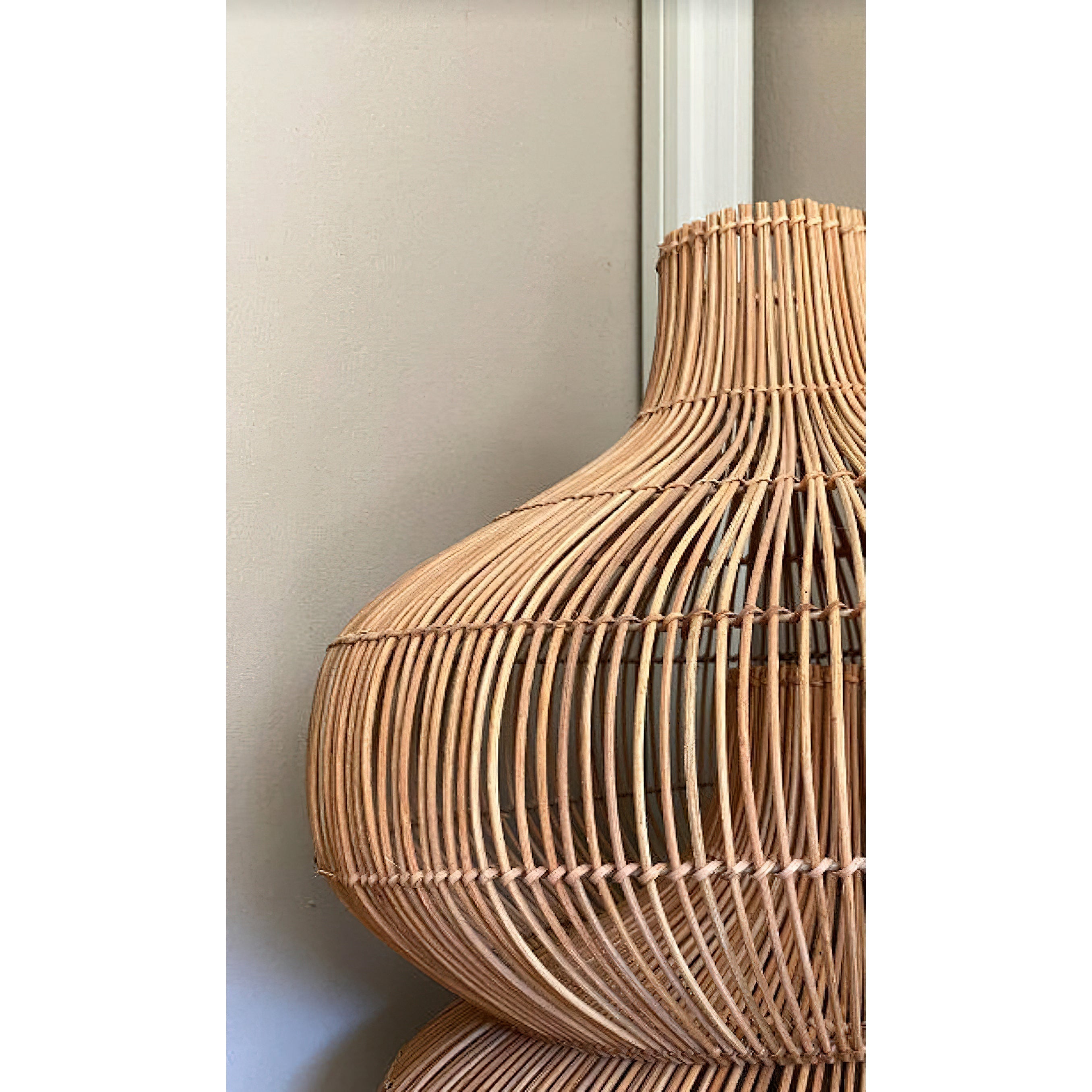 Freyza | Elsilira Elegance Natural Rattan Pendant Light – Kitchen Dining Room