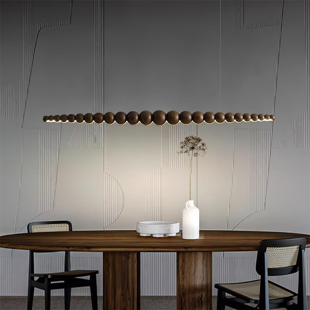 Freyza | Wood Pendant Light – Kitchen Dining Room