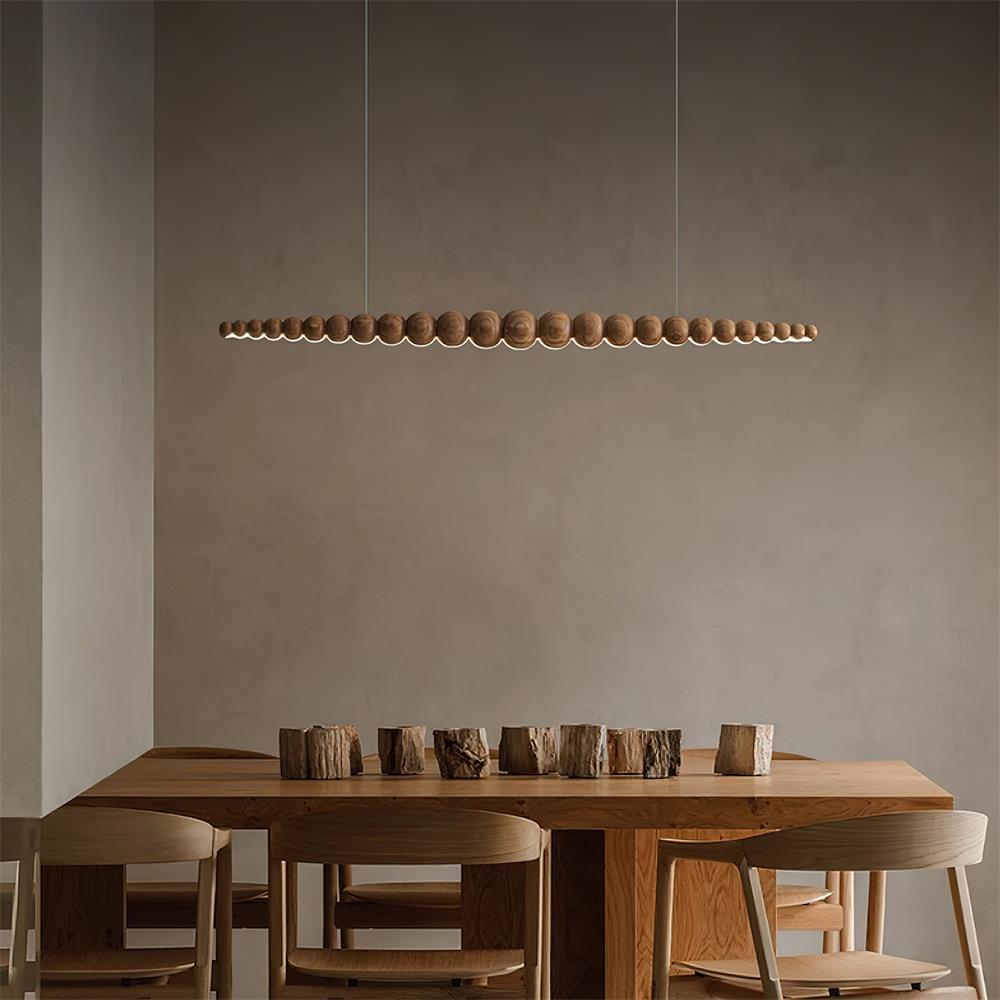 Freyza | Wood Pendant Light – Kitchen Dining Room