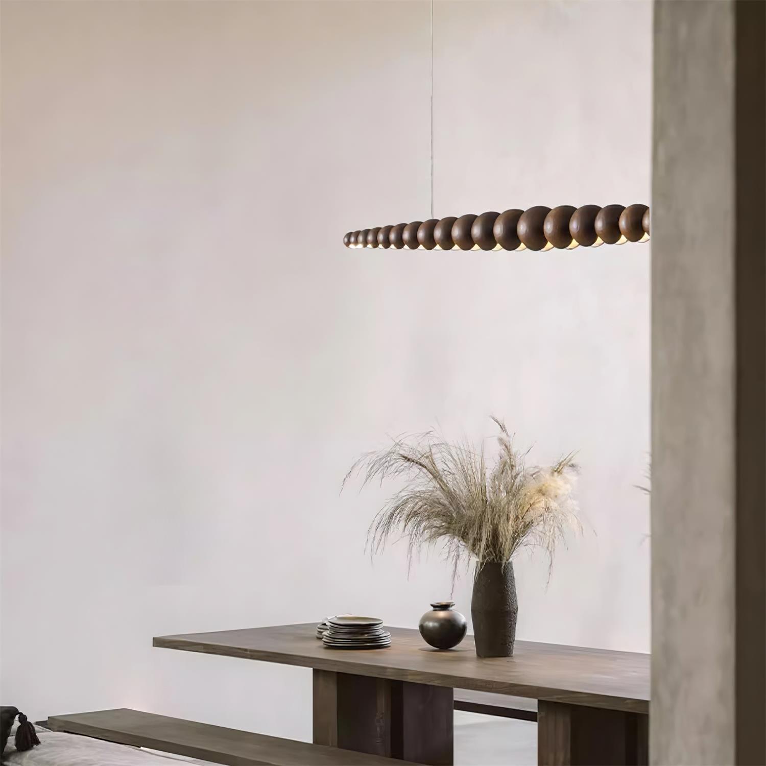 Freyza | Wood Pendant Light – Kitchen Dining Room