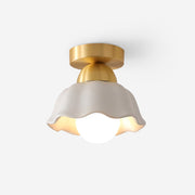 Freyza | Opila Gold Blanc Lampe de plafond encastrée en or blanc – Chambre Couloir Cuisine