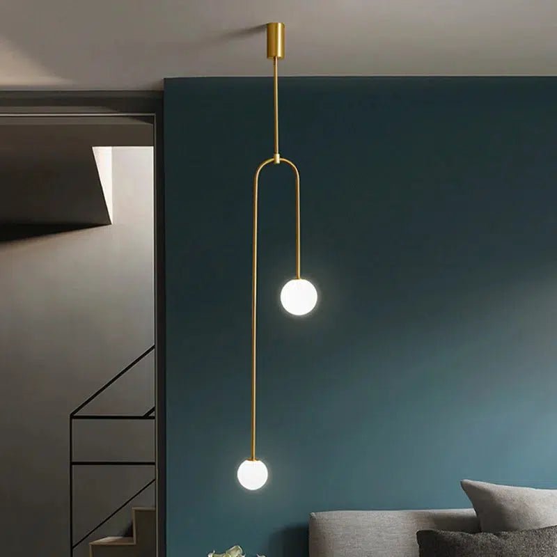 Freyza - FirLight | Stylish Black Glass Pendant Lighting Fixture with Minimalist Design