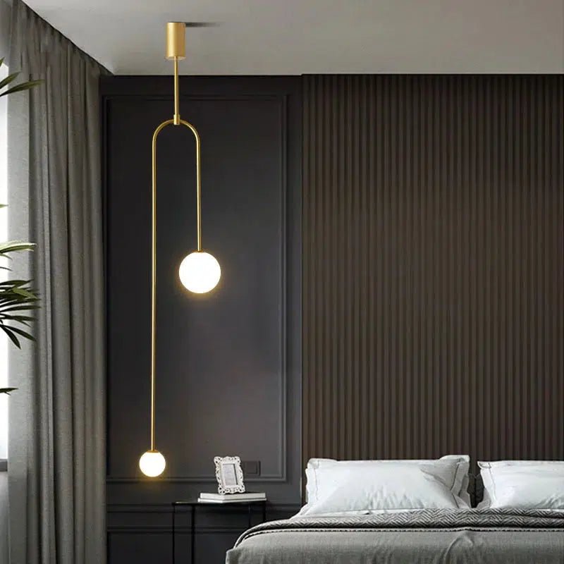Freyza - FirLight | Stylish Black Glass Pendant Lighting Fixture with Minimalist Design