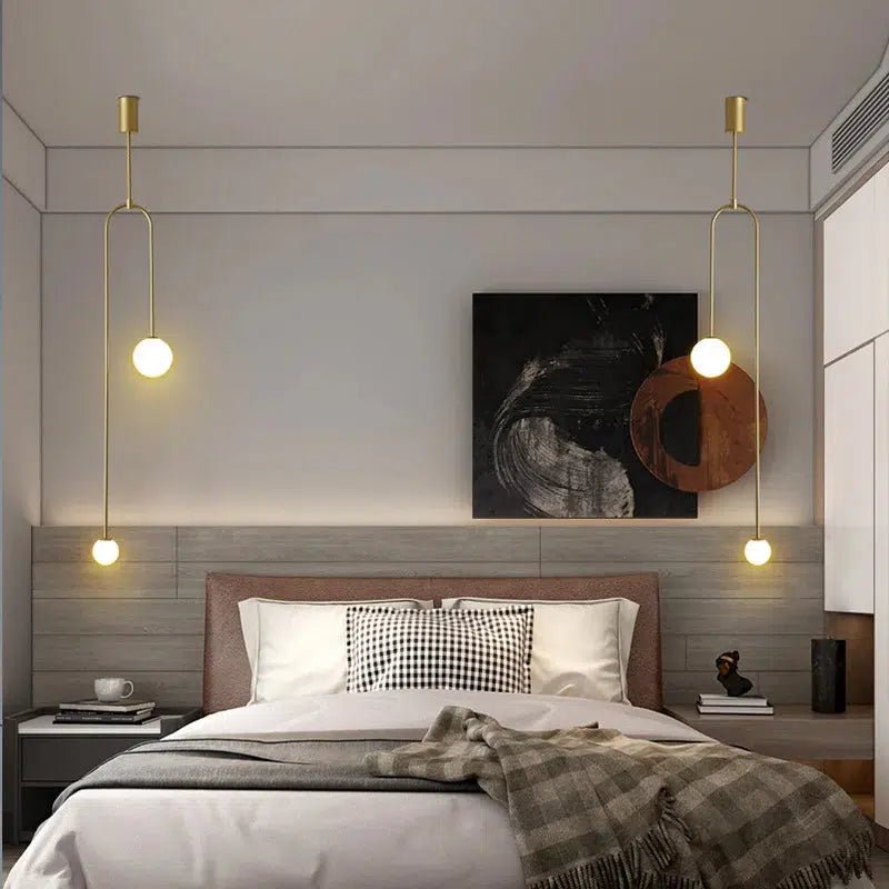Freyza - FirLight | Stylish Black Glass Pendant Lighting Fixture with Minimalist Design
