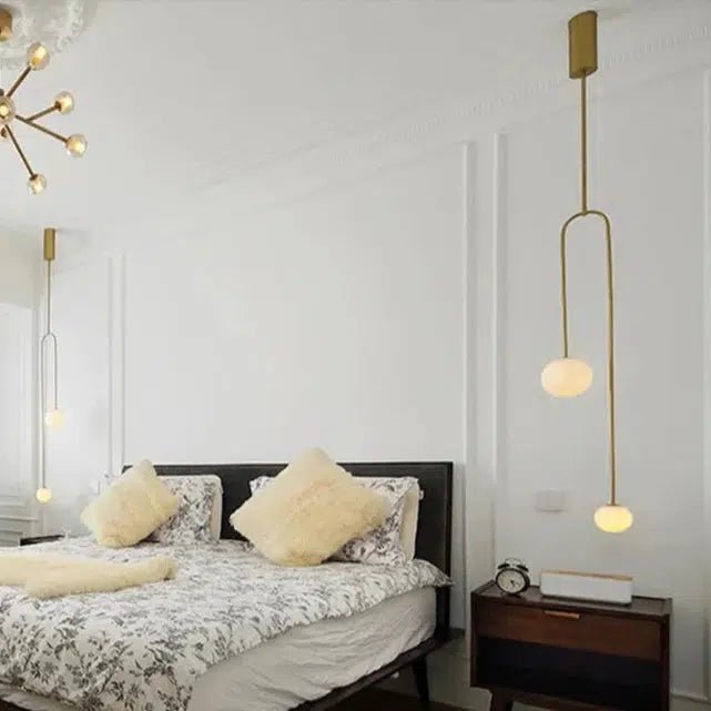 Freyza - FirLight | Stylish Black Glass Pendant Lighting Fixture with Minimalist Design