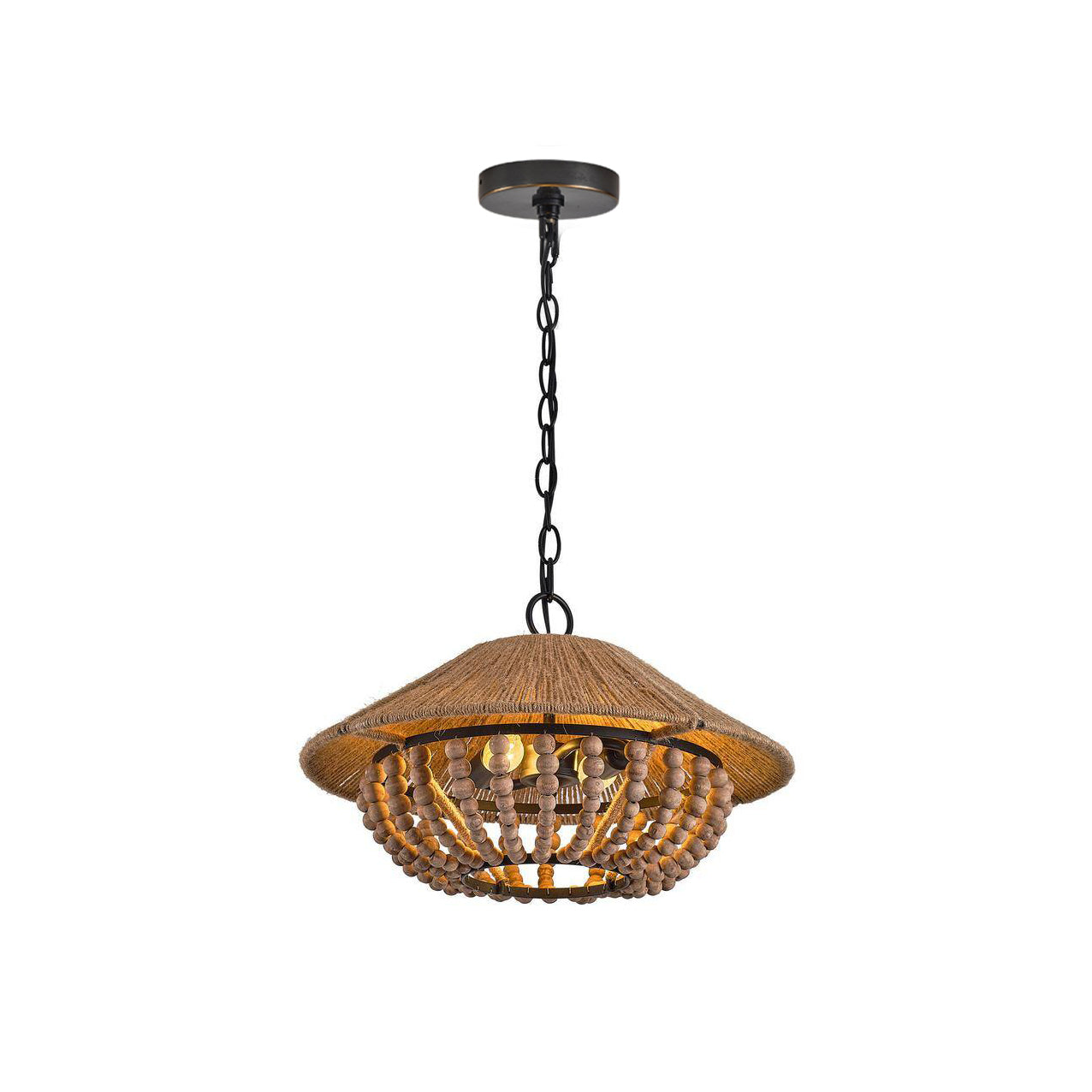 Freyza | Elmarion Elegance Natural Wood Pendant Light – Farmhouse Kitchen Dining Room