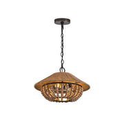 Freyza | Elmarion Elegance Natural Wood Pendant Light – Farmhouse Kitchen Dining Room