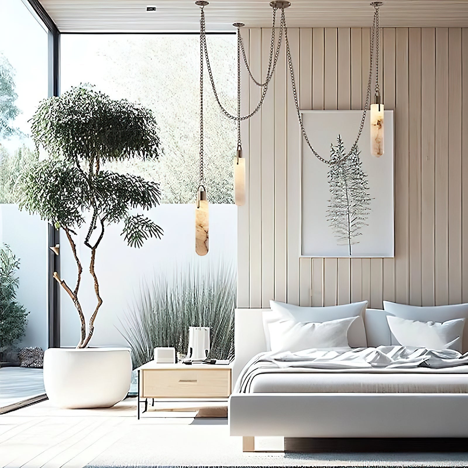 Freyza | Uphaos Alabaster-Pendelleuchte – Küche, Esszimmer