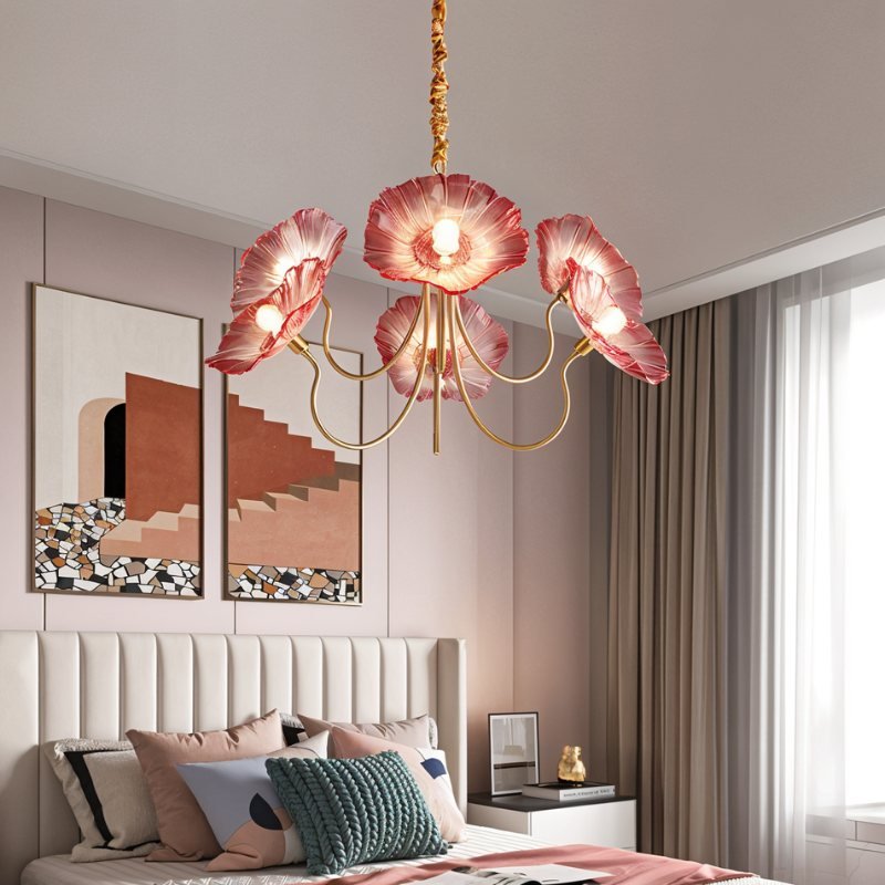 Freyza - Floare | Elegant Modern Glass Flower Chandelier Light