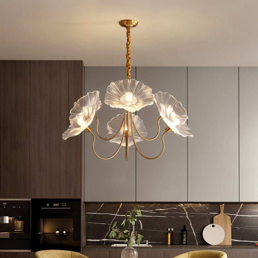 Freyza - Floare | Elegant Modern Glass Flower Chandelier Light