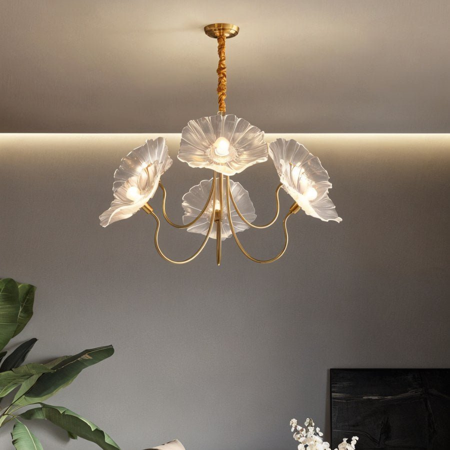Freyza - Floare | Elegant Modern Glass Flower Chandelier Light