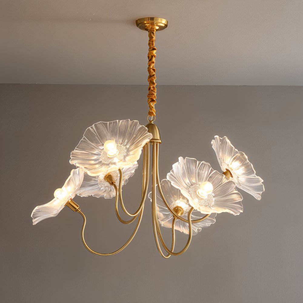 Freyza - Floare | Elegant Modern Glass Flower Chandelier Light