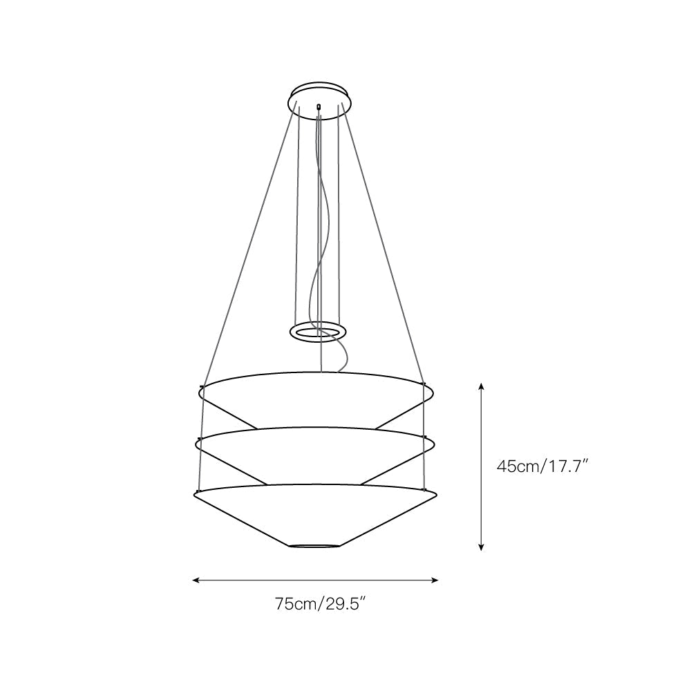 Suspension en papier Freyza | Zomarion – Lampe suspendue pour cuisine et salle à manger
