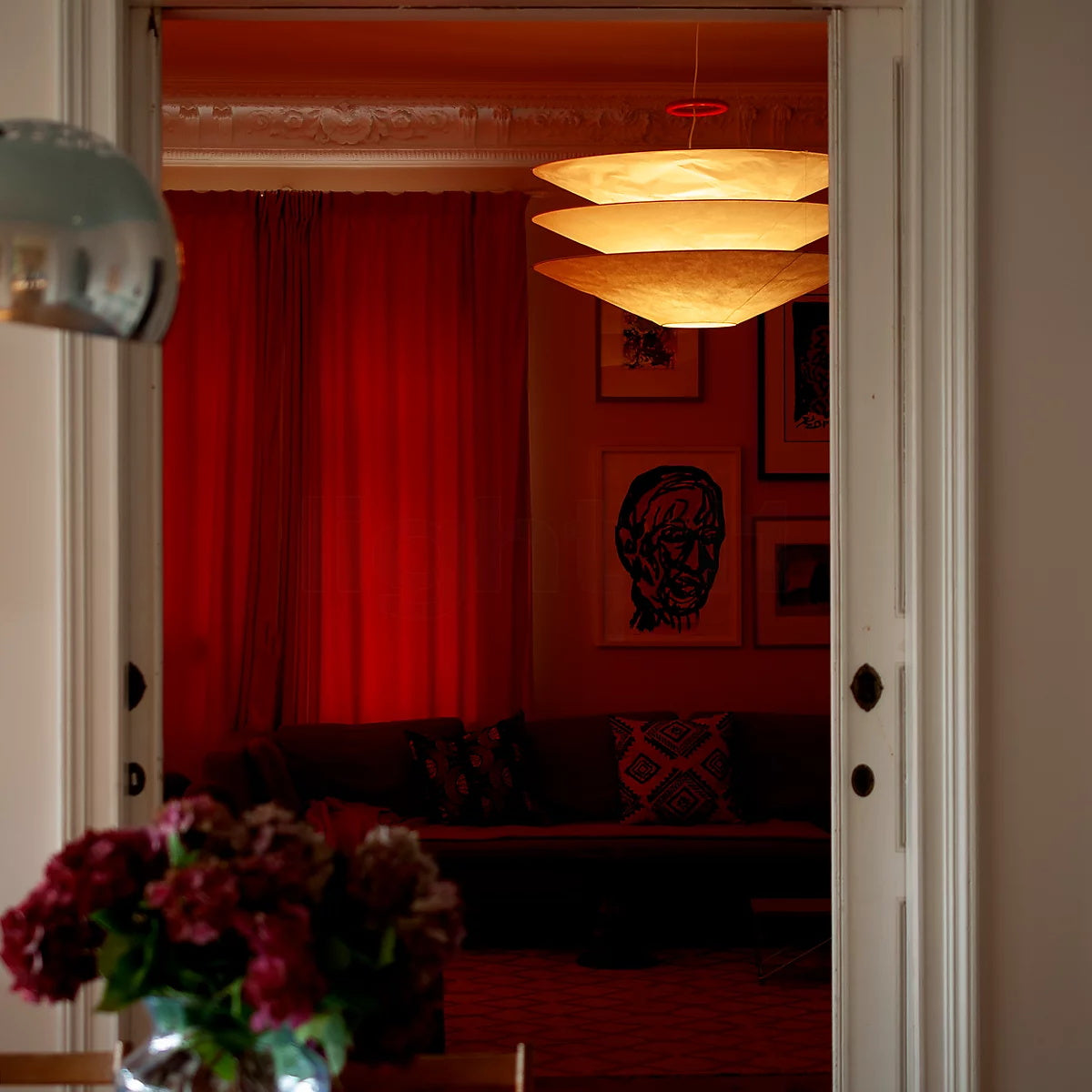 Suspension en papier Freyza | Zomarion – Lampe suspendue pour cuisine et salle à manger