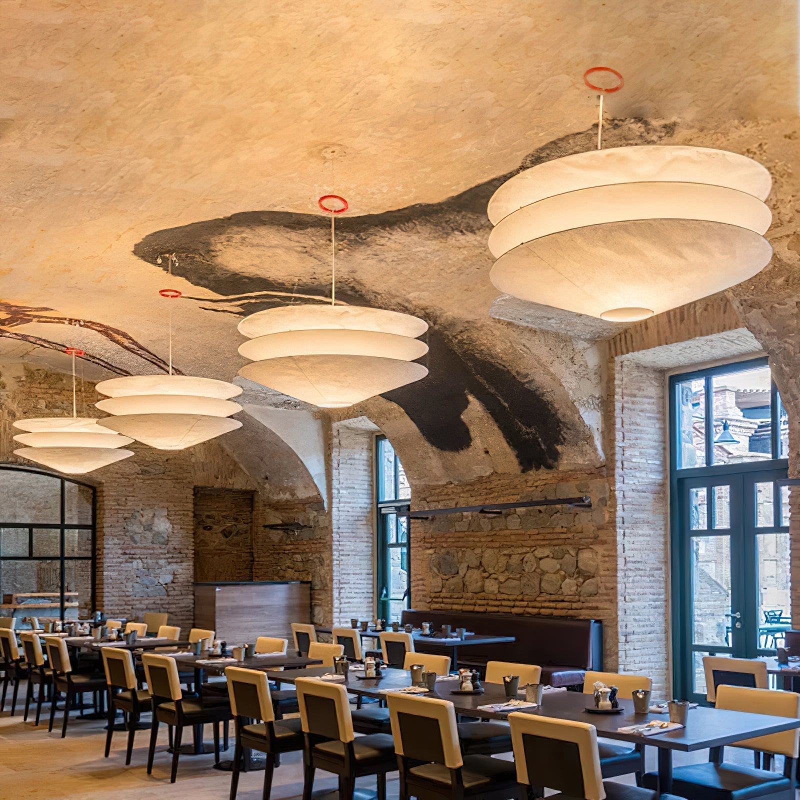 Suspension en papier Freyza | Zomarion – Lampe suspendue pour cuisine et salle à manger