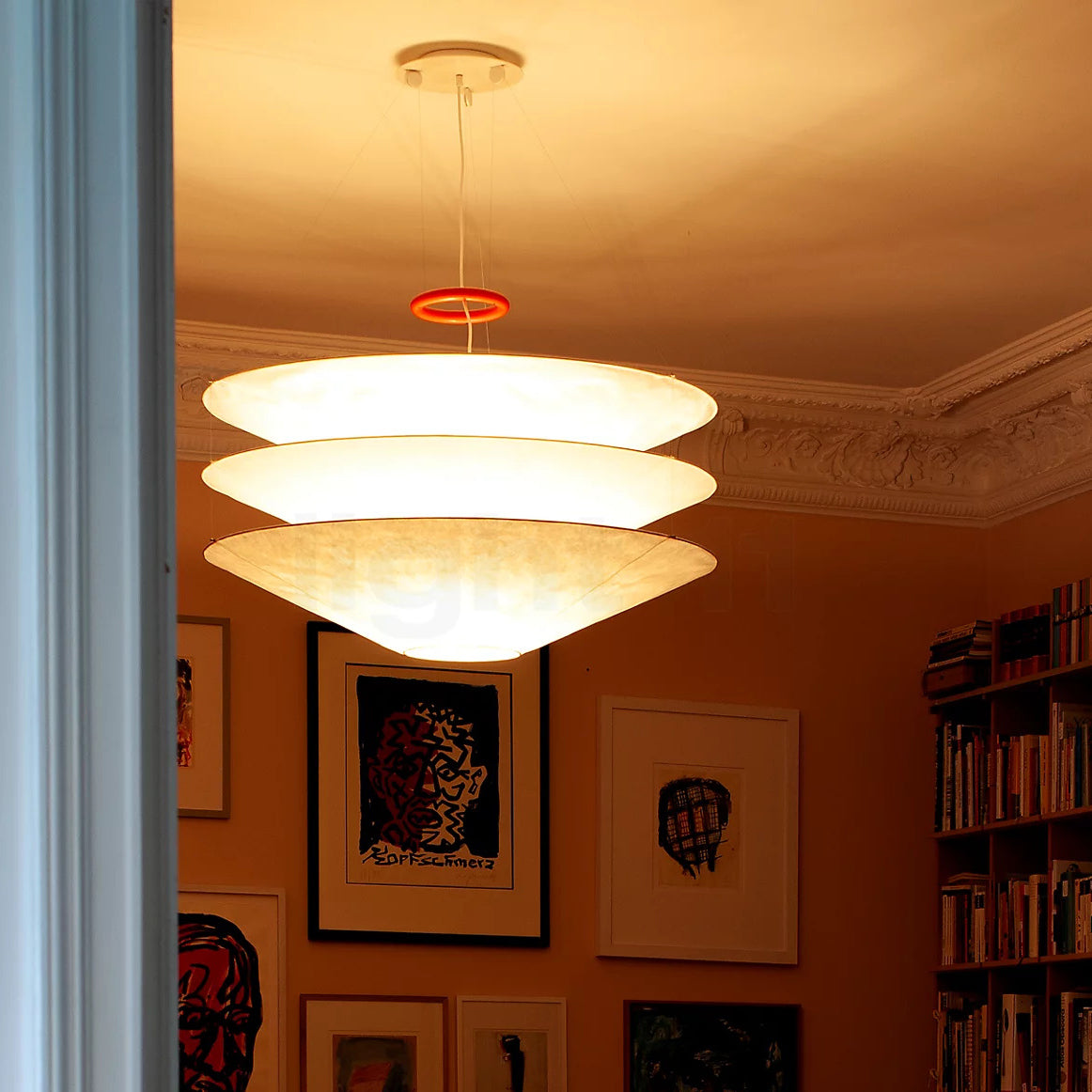 Suspension en papier Freyza | Zomarion – Lampe suspendue pour cuisine et salle à manger