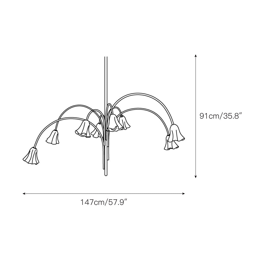 Freyza | Aurmiros Brass Glass Brass Glass Chandelier – Dining Room Living Room