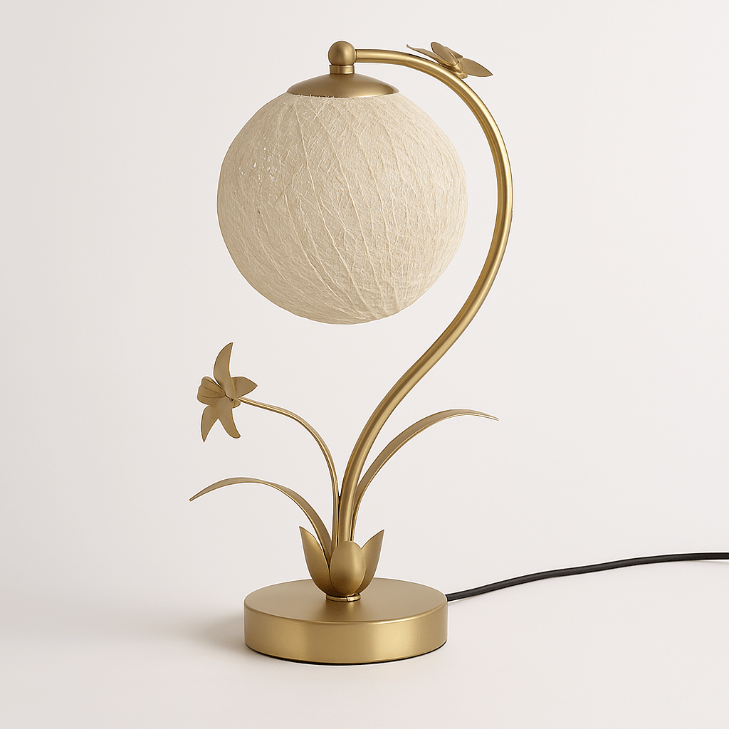 FloraGlow | Elegant Naturalist Table Lamp for Bedside or Living Room 0