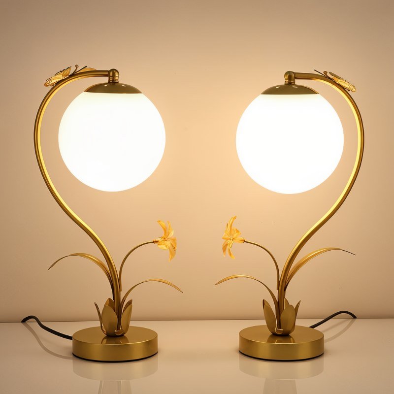 FloraGlow | Elegant Naturalist Table Lamp for Bedside or Living Room 4