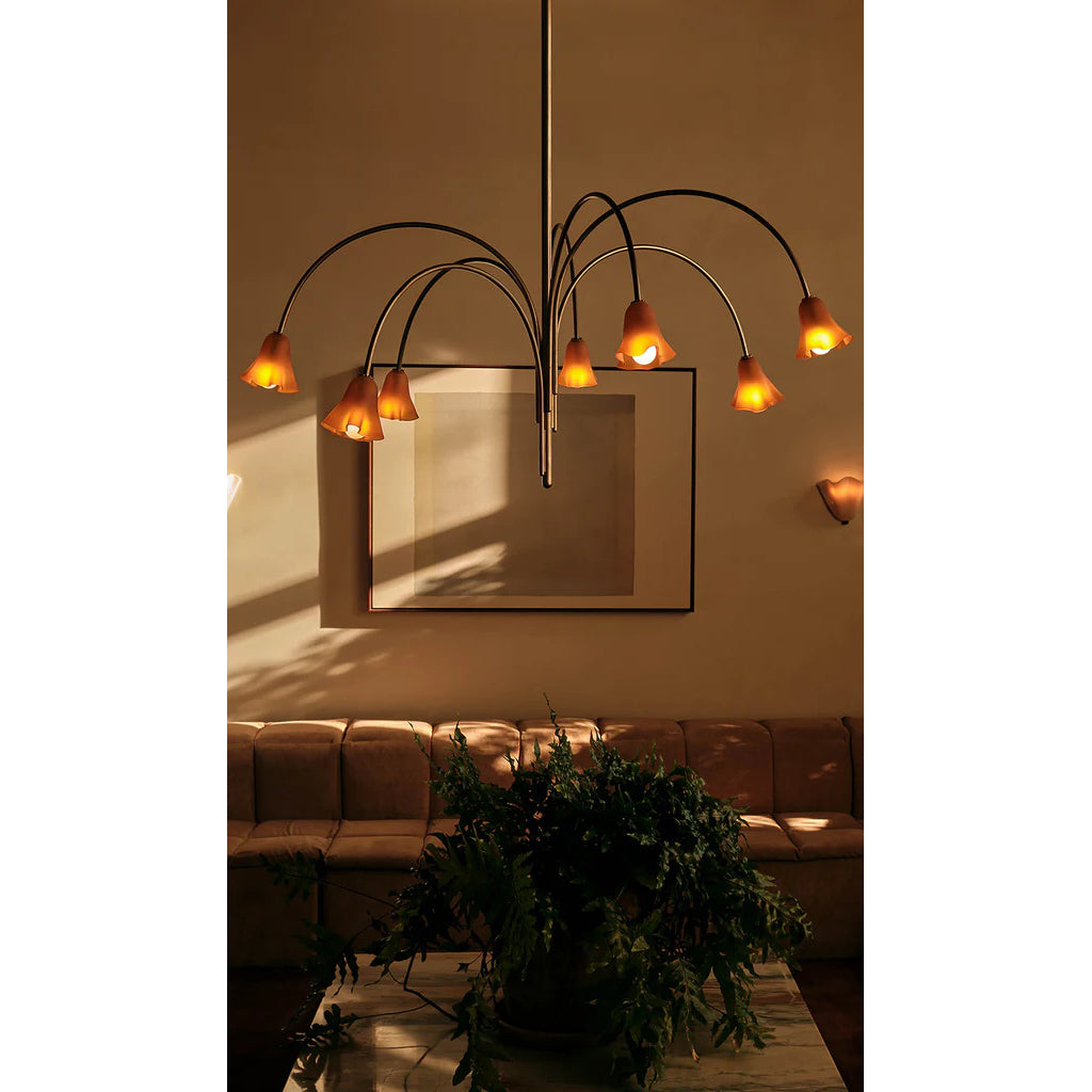 Freyza | Aurmiros Brass Glass Brass Glass Chandelier – Dining Room Living Room