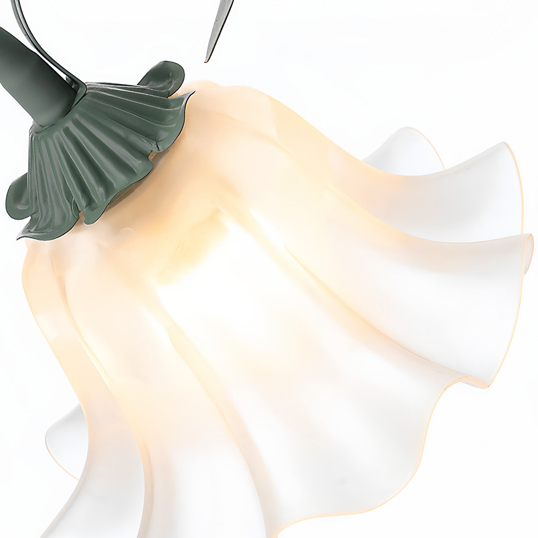Floralis | Elegant Green Iron Flower Floor Lamp for Living Room 6