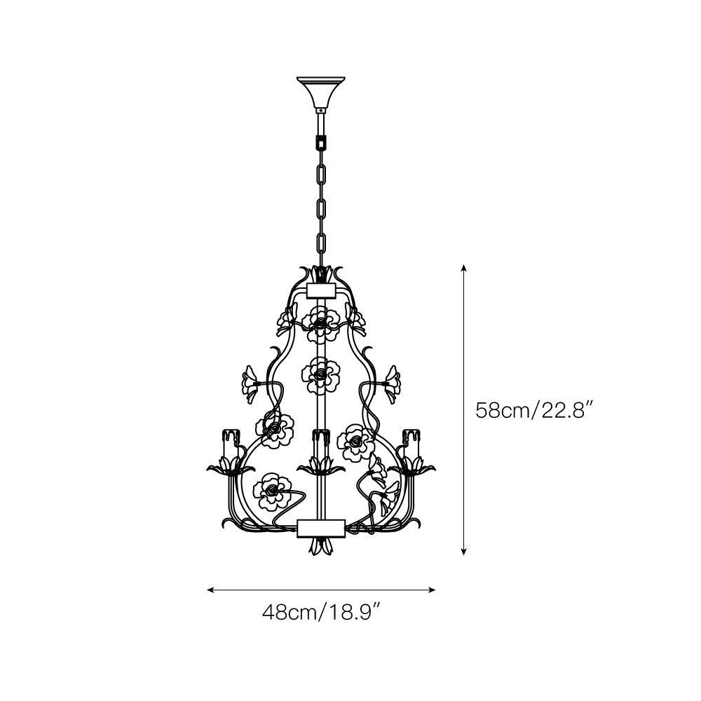 Freyza | Araeyra Postmodern Luxury Ceramic Chandelier – Modern Dining Room Living Room