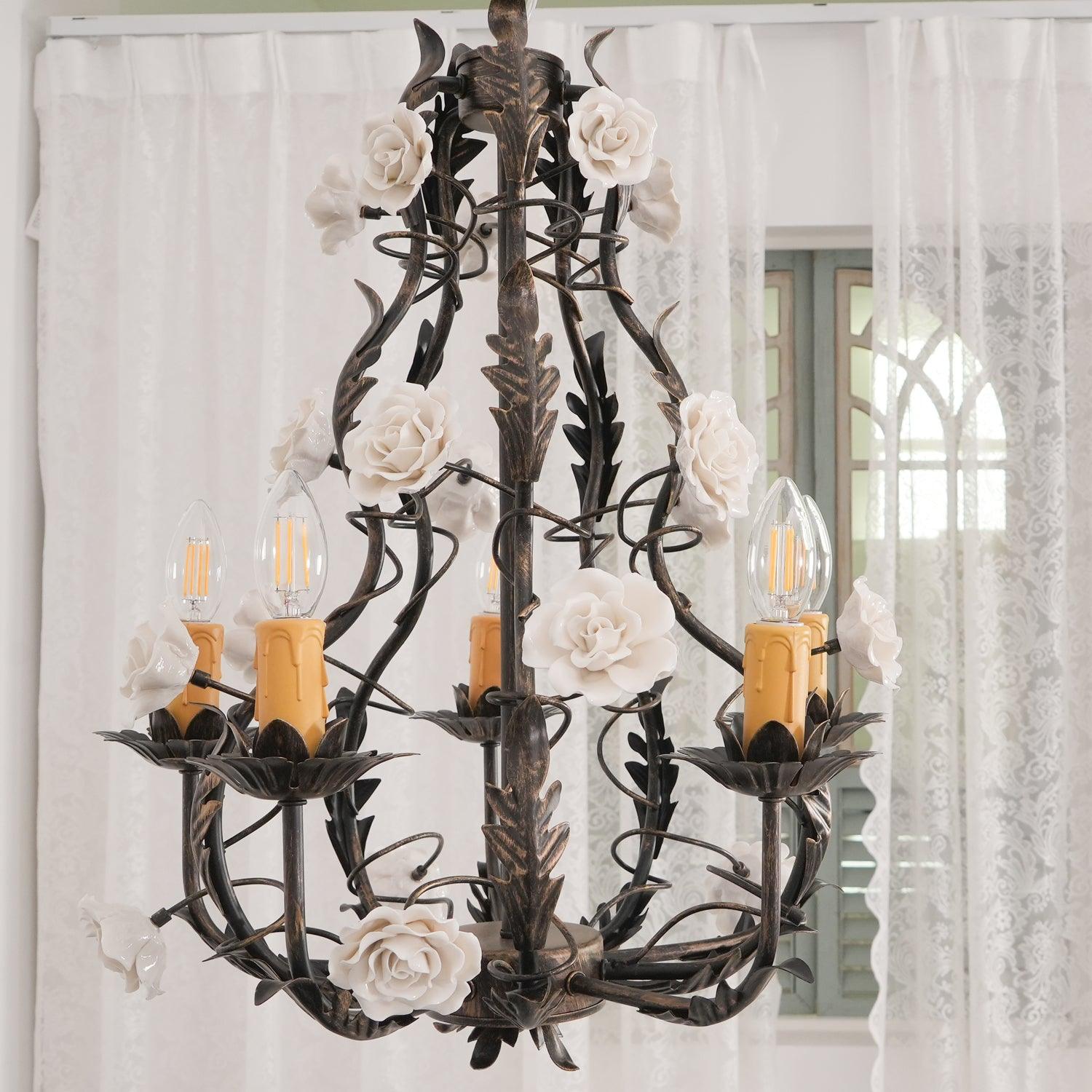 Freyza | Araeyra Postmodern Luxury Ceramic Chandelier – Modern Dining Room Living Room