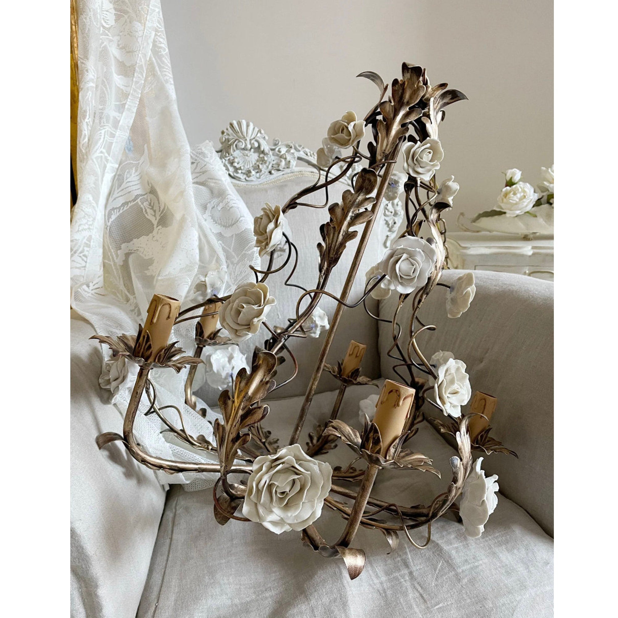 Freyza | Araeyra Postmodern Luxury Ceramic Chandelier – Modern Dining Room Living Room