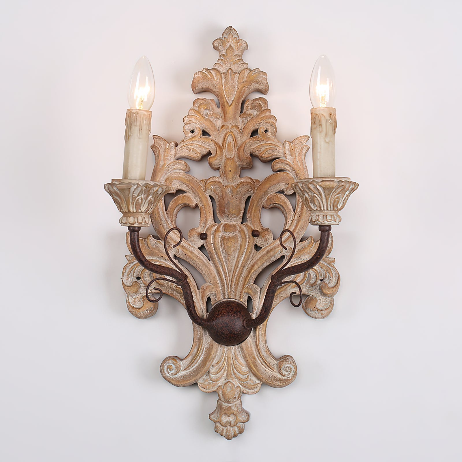 Freyza | Ilzoror Vintage Industrial Wood Wall Light – Industrial Bedroom Hallway