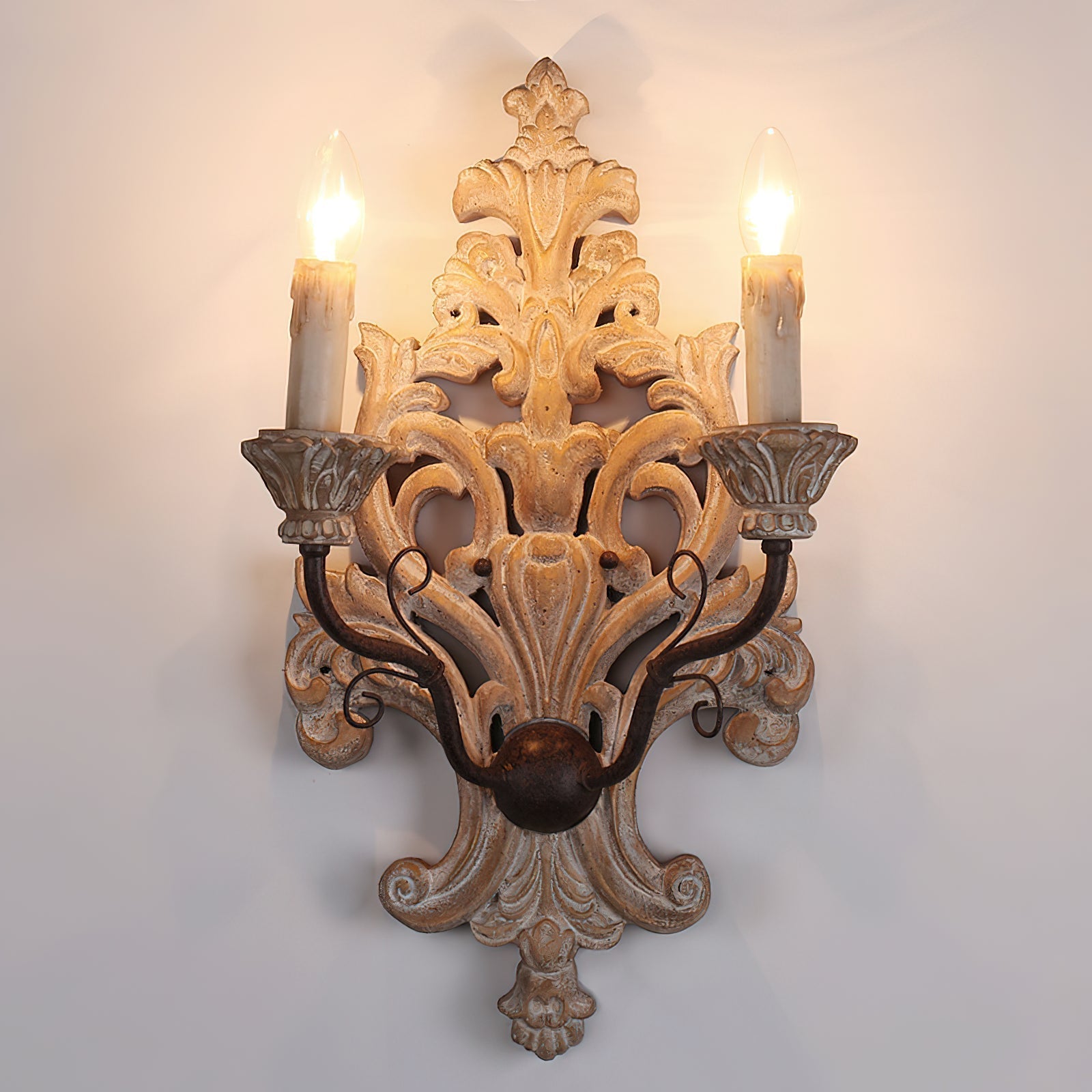 Freyza | Ilzoror Vintage Industrial Wood Wall Light – Industrial Bedroom Hallway