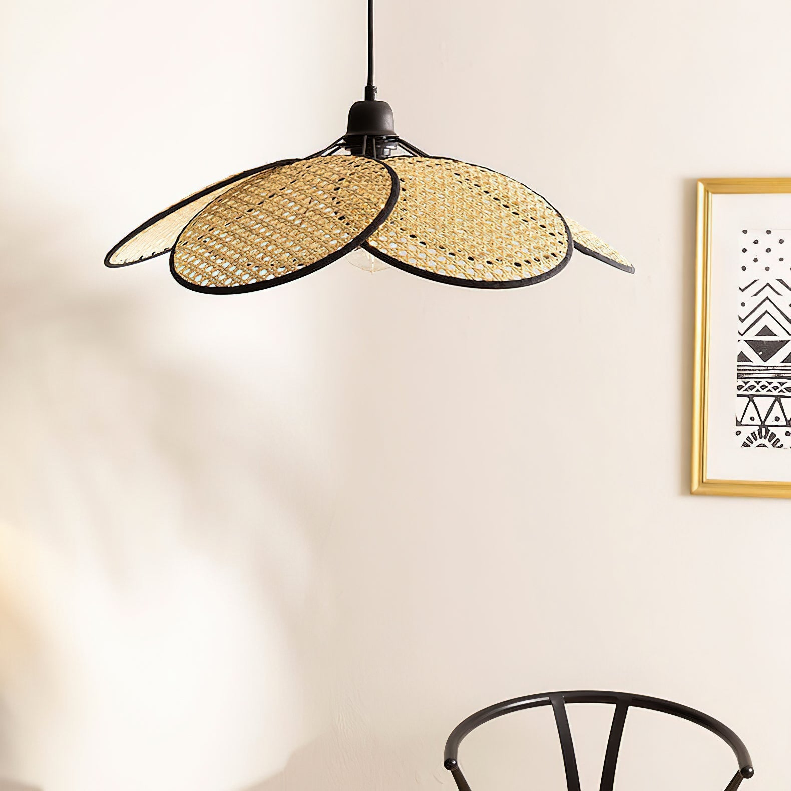 Freyza | Ulrinel Nordic handgewebte Pendelleuchte – Nordisches Esszimmer Wohnzimmer