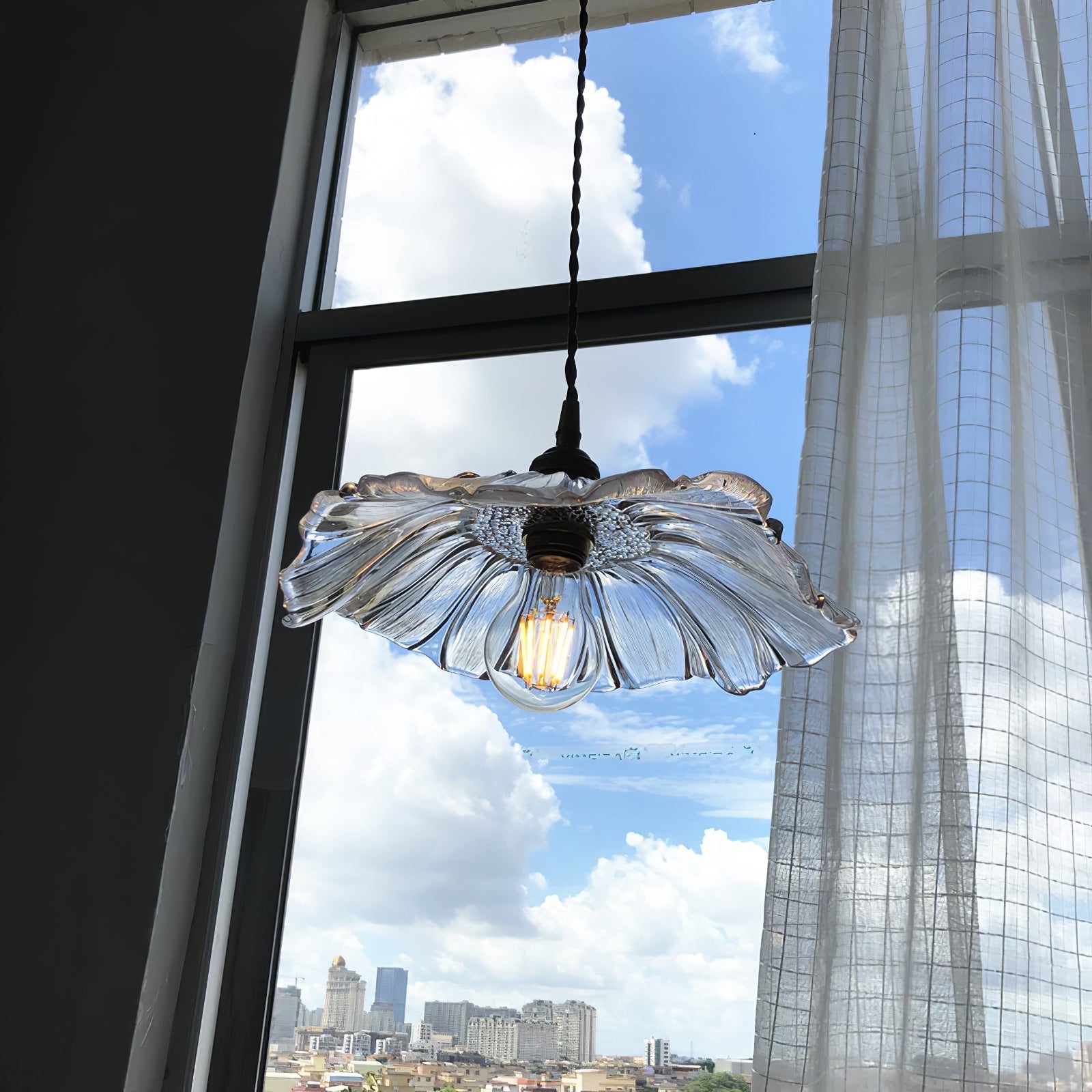 Freyza | Aurvarira Art Brass Brass Glass Pendant Light – Kitchen Dining Room