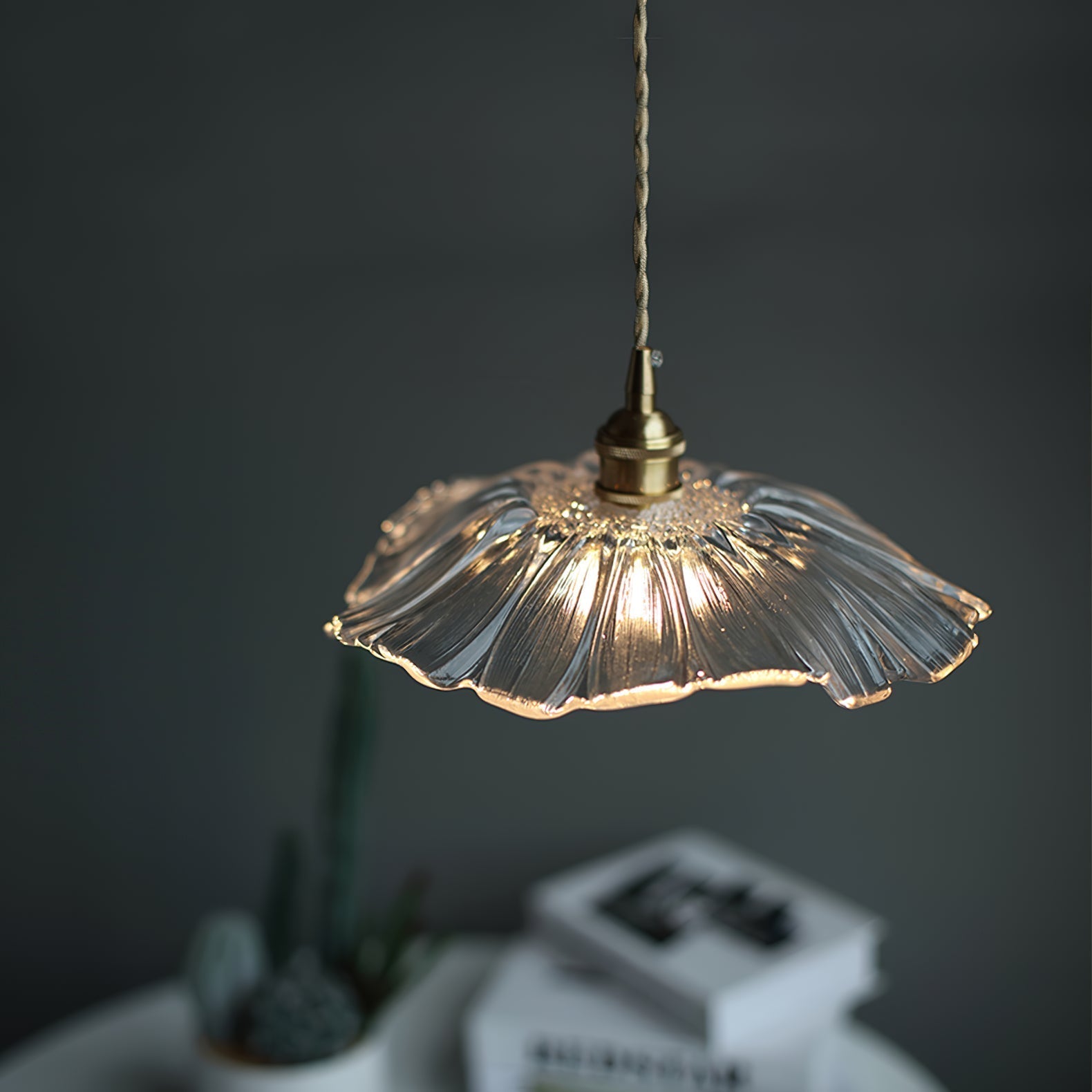 Freyza | Aurvarira Art Brass Brass Glass Pendant Light – Kitchen Dining Room