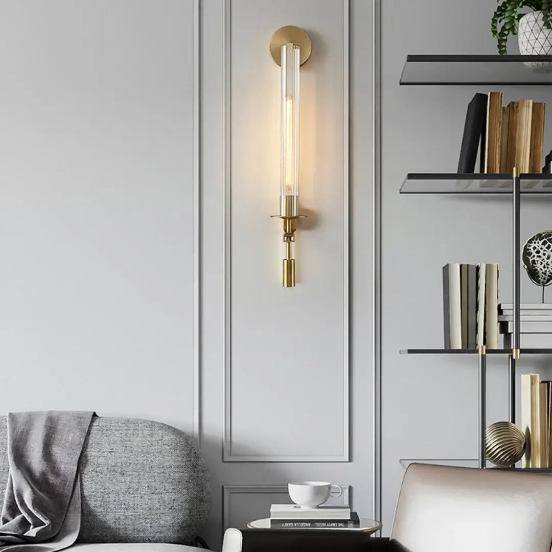 Freyza | Applique murale intérieure en verre – Chambre et salon de style champêtre