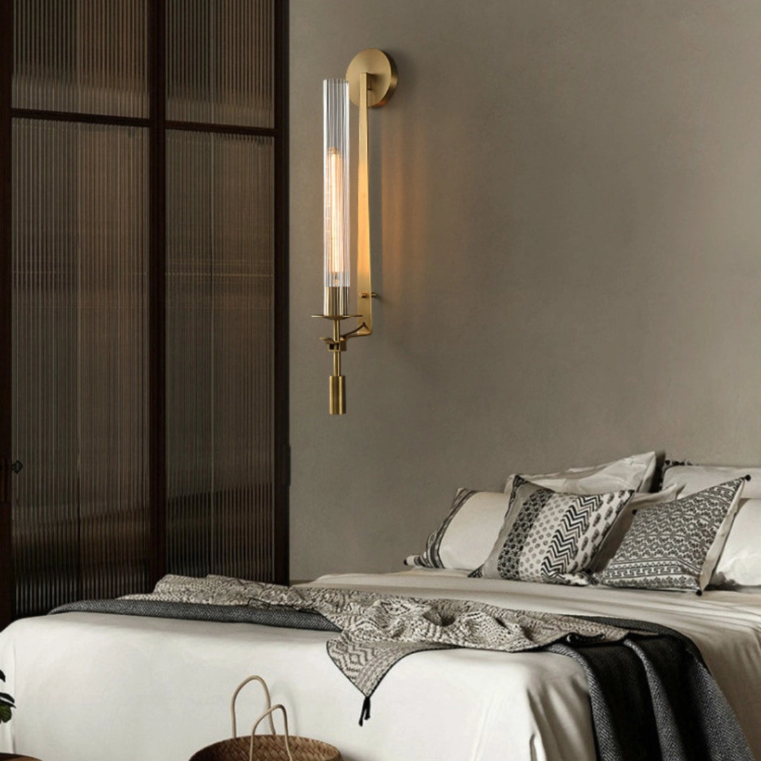 Freyza | Applique murale intérieure en verre – Chambre et salon de style champêtre