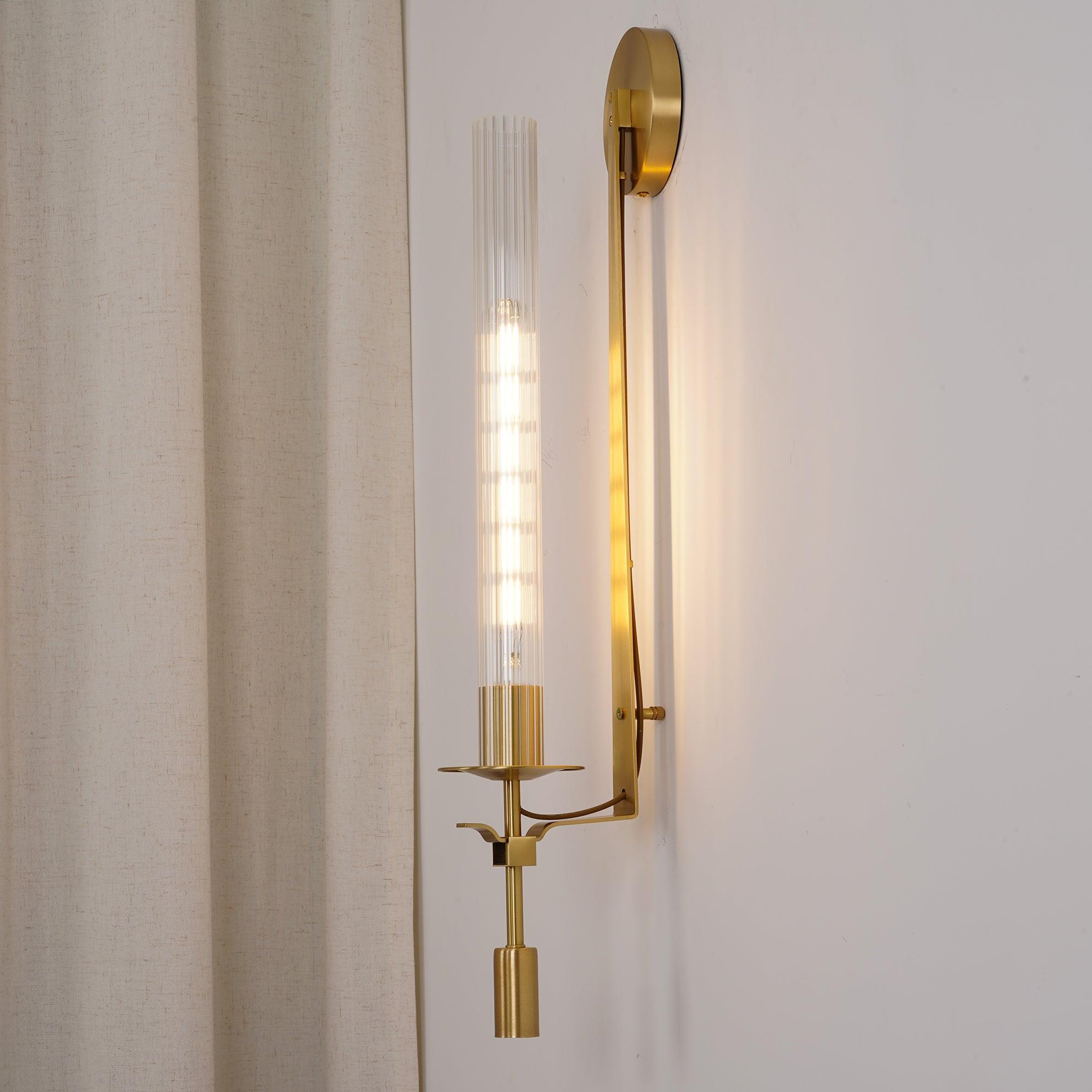 Freyza | Applique murale intérieure en verre – Chambre et salon de style champêtre