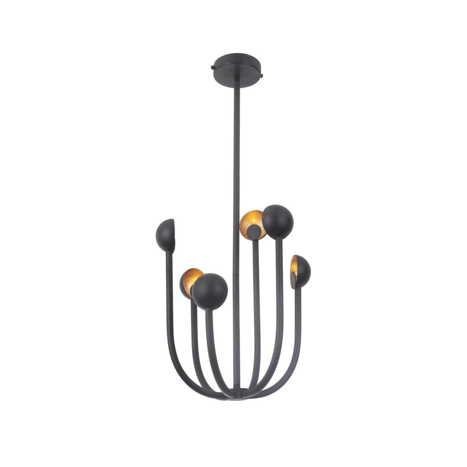 Freyza | Ortalara Black Chandelier Black Chandelier – Dining Room Living Room
