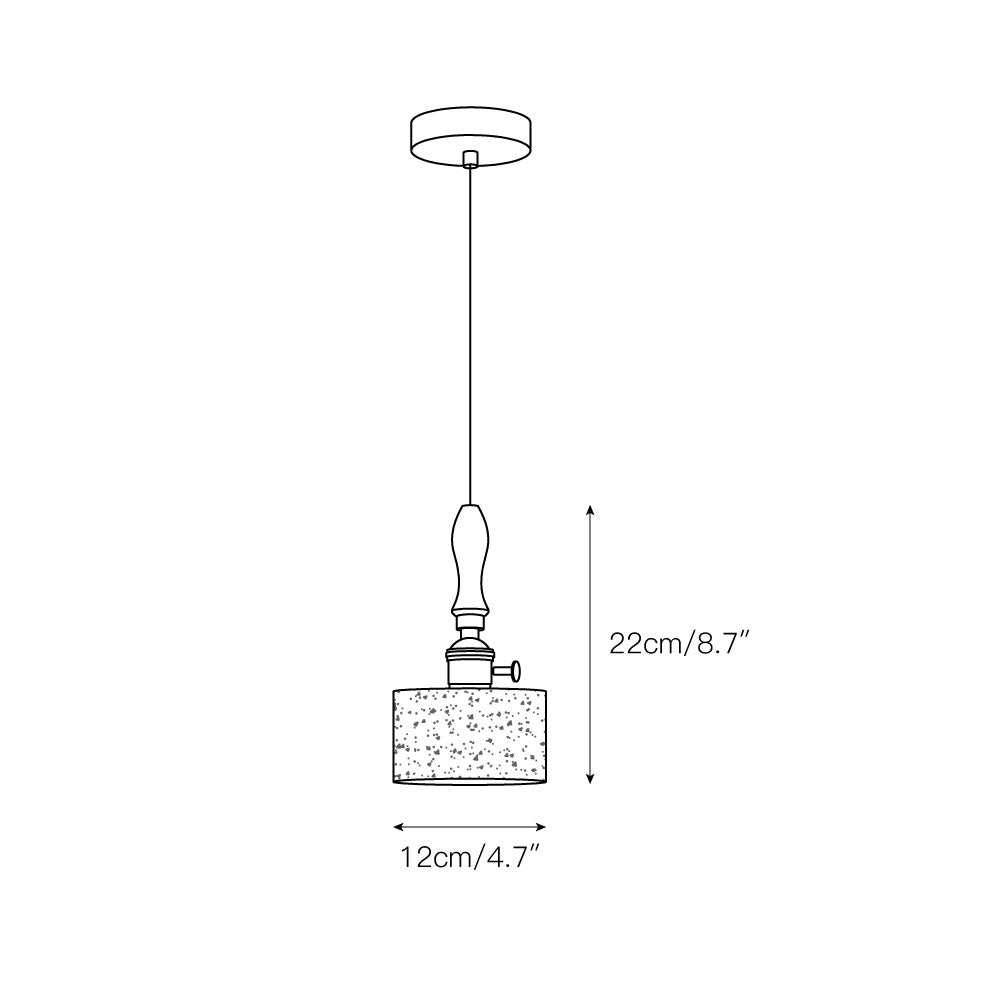 Freyza | Sycaran Walnut Travertine Pendant Light – Kitchen Dining Room