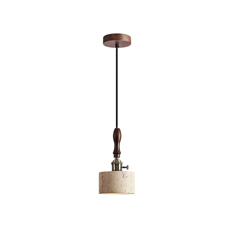 Freyza | Sycaran Walnut Travertine Pendant Light – Kitchen Dining Room